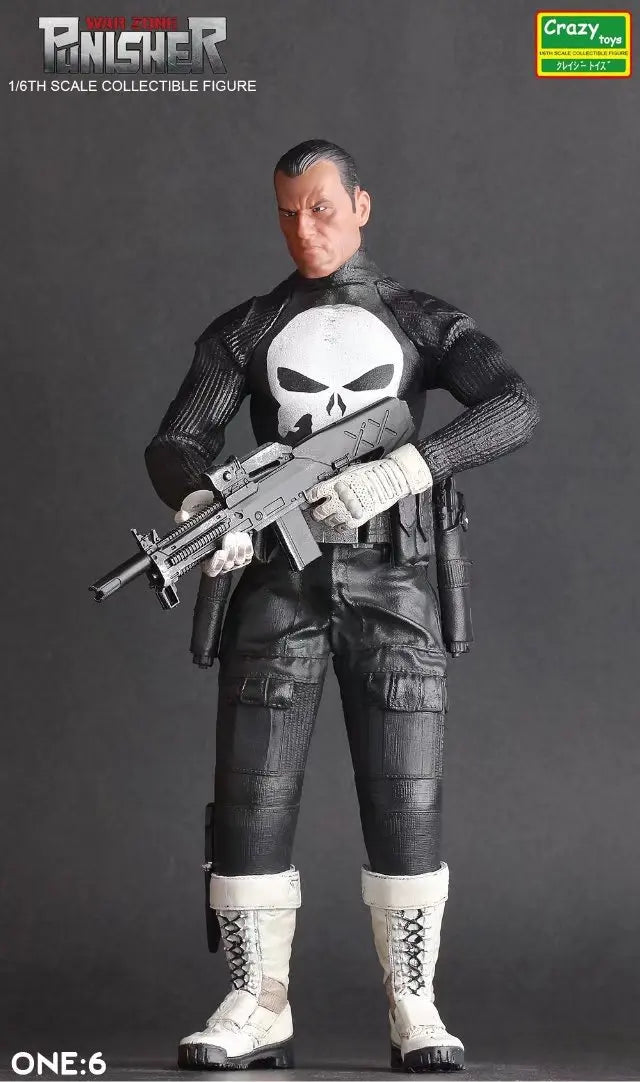 Crazy Toys 1:6 War Zone Punisher Pvc Action Collectible Figure Model Toy 12inch 30cm