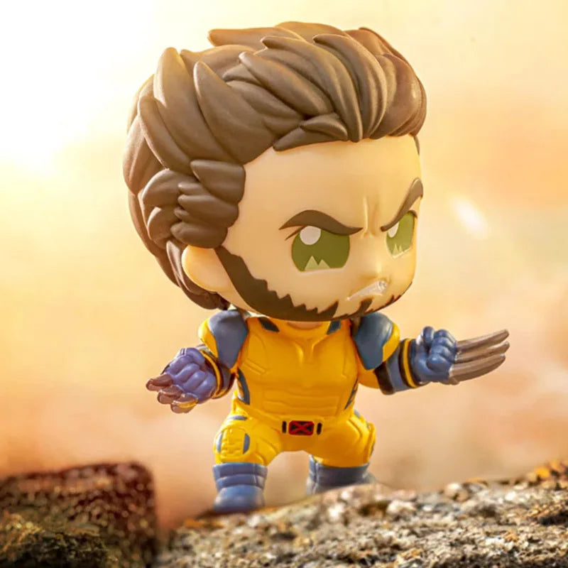 Genuine Hot Toys Marvel Deadpool Wolverine Blind Box Movie Figure Mystery Surprise Box Collectible Model Toys Doll Gift