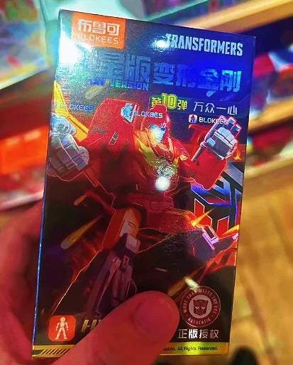 Blokees Transformers GV11-9PCS Rodimus Prime Unicron Head Blitzwing Metroplex Animation Movies Action Figure Collection Gifts