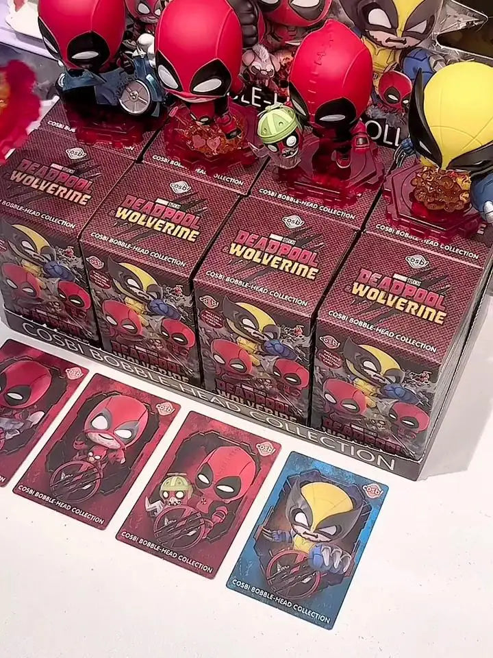 Genuine Hot Toys Marvel Deadpool Wolverine Blind Box Movie Figure Mystery Surprise Box Collectible Model Toys Doll Gift