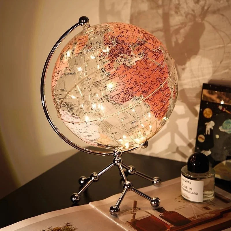 Luxury Modern Globe Ornament With Sailboat Accent, Elegant Metal Sculpture For Living Room TV Stand Wine Cabinet Office Desk