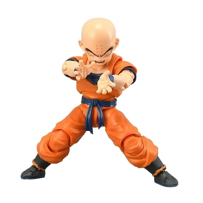 100% Original BANDAI S.H.Figuarts Krillin Destructo Disk DragonBall Z Fully Articulated Anime Collectible Action Figure In Stock