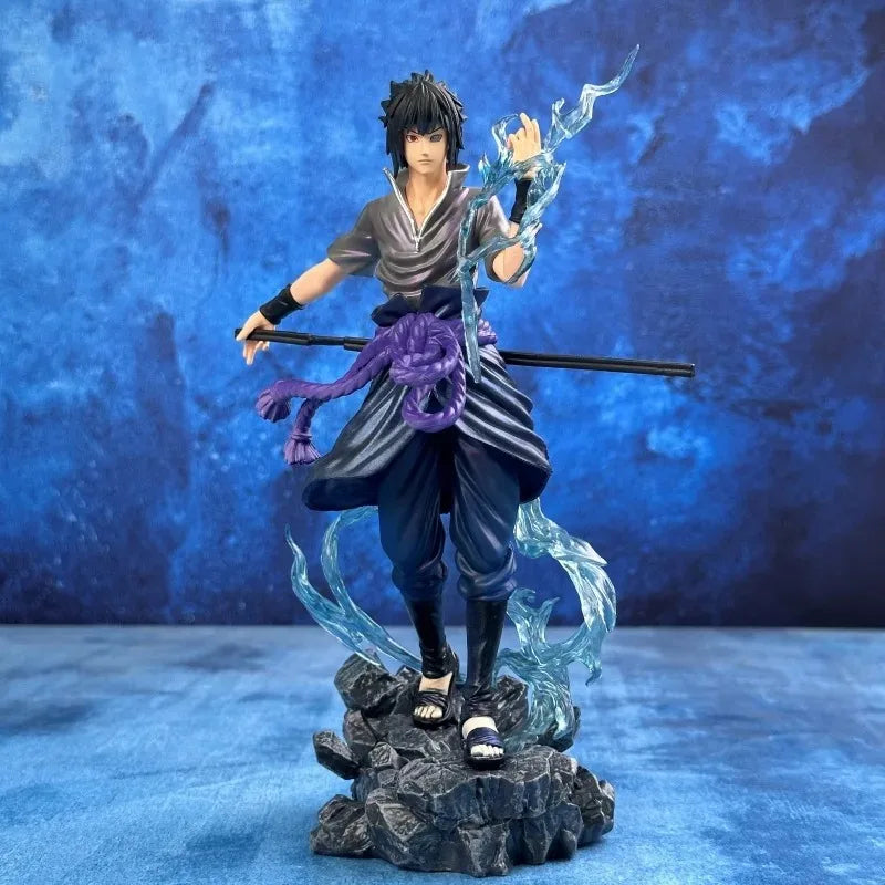 **23cm Naruto Anime Figure Uzumaki Naruto Uchiha Sasuke Action Model Pvc Statue Desktop Ornament Collection Toys Gift