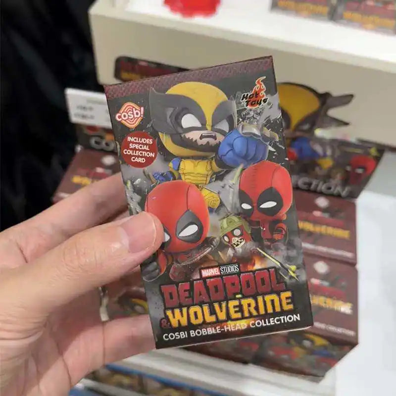 Genuine Hot Toys Marvel Deadpool Wolverine Blind Box Movie Figure Mystery Surprise Box Collectible Model Toys Doll Gift