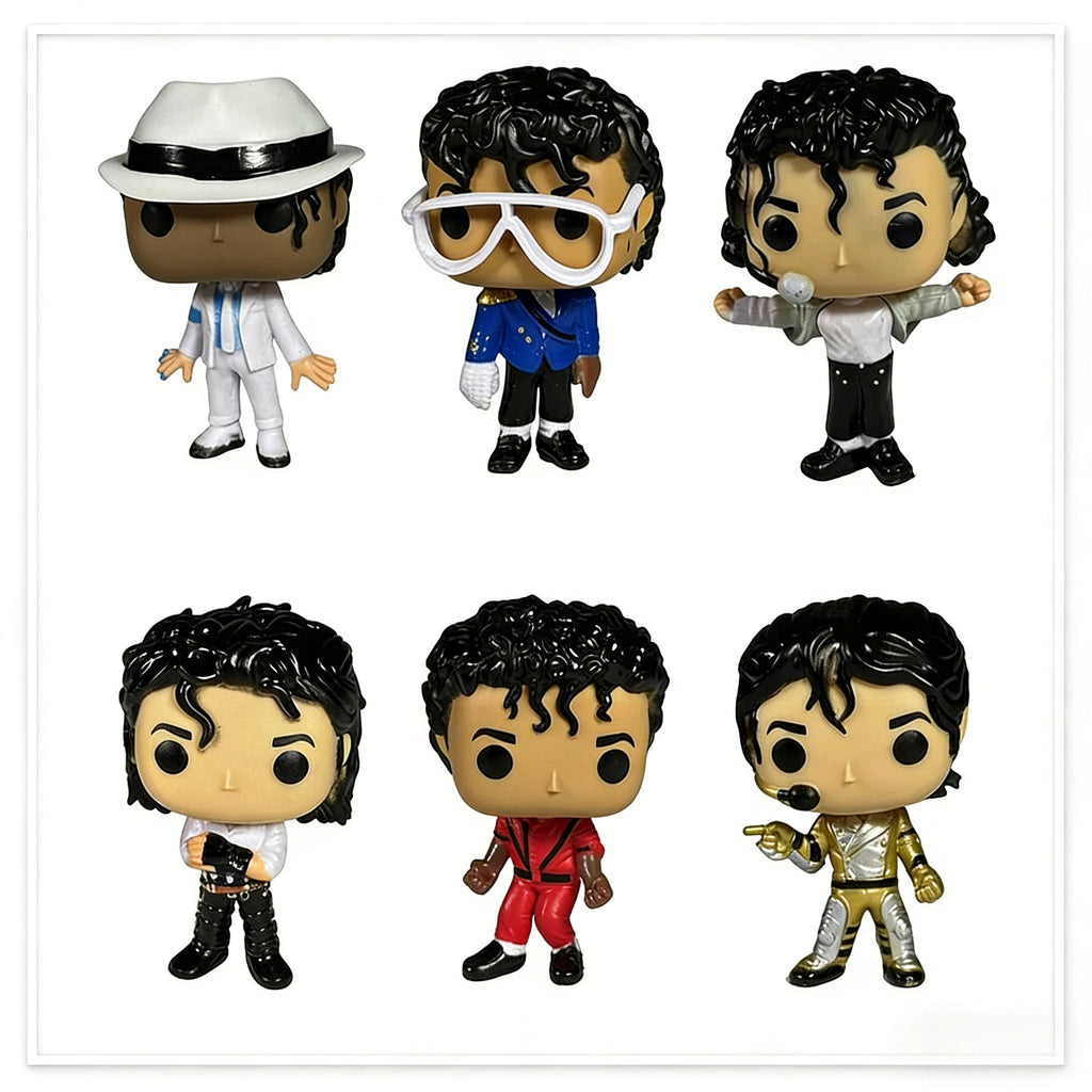 2026 New 6 Styles Michael Jackson Classic Dance Figure Cute Vinyl Model Toys Collectible Gifts For Men And Women