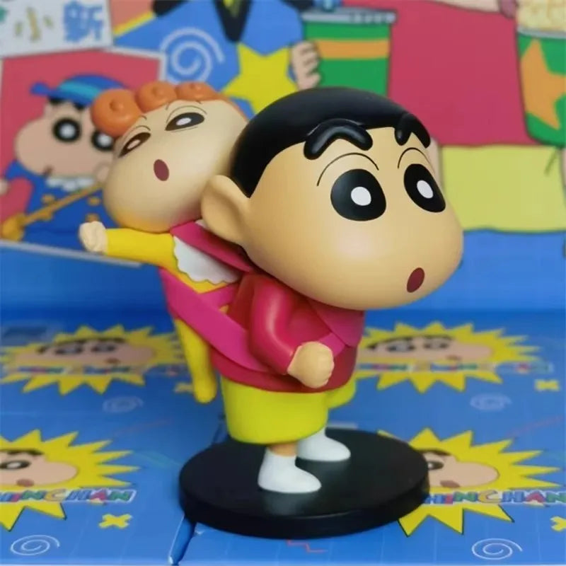 1/8PCS Crayon Shin-chan Anime Blind Box Daily Series3 Anime Doll Action Figure Model Collection Toys Handmade Ornament XMAS Gift