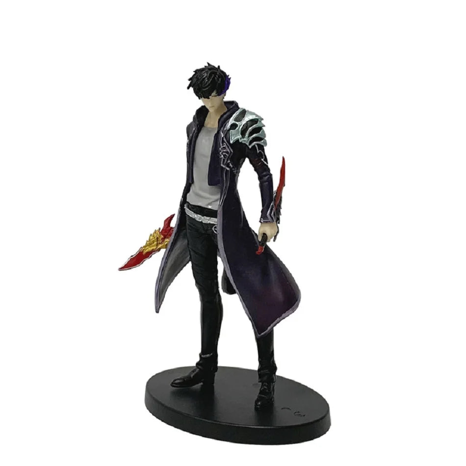 21cm Solo Level Up Shadow Monarch Anime Figure Cha Hae-In Action Figure Q Version Igris/Beru Figurine PVC Collection Toys Gift