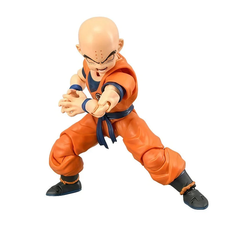 100% Original BANDAI S.H.Figuarts Krillin Destructo Disk DragonBall Z Fully Articulated Anime Collectible Action Figure In Stock