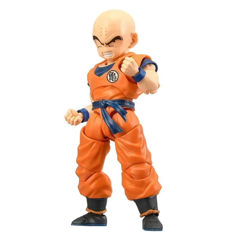 100% Original BANDAI S.H.Figuarts Krillin Destructo Disk DragonBall Z Fully Articulated Anime Collectible Action Figure In Stock
