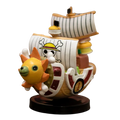 One Piece 7cm Anime Ship Figure Luffy Model Toy Super Cute Mini Boat THOUSANDSUNNY Going Merry Assembled Model Action Figure
