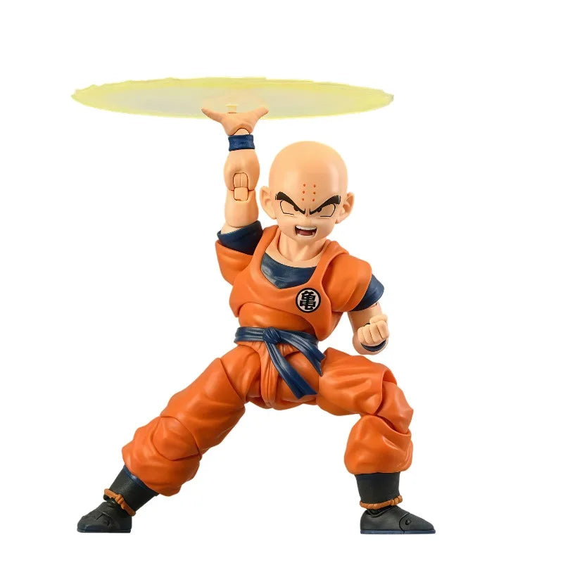 100% Original BANDAI S.H.Figuarts Krillin Destructo Disk DragonBall Z Fully Articulated Anime Collectible Action Figure In Stock