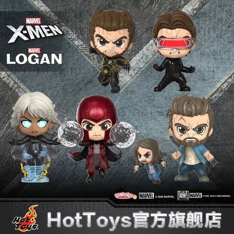 【In Stock】Original Hot Toys X-Men Series Wolverine, Magneto, Logan, and X-23 COSBABY Mini Collectible Figures Gift&Collection