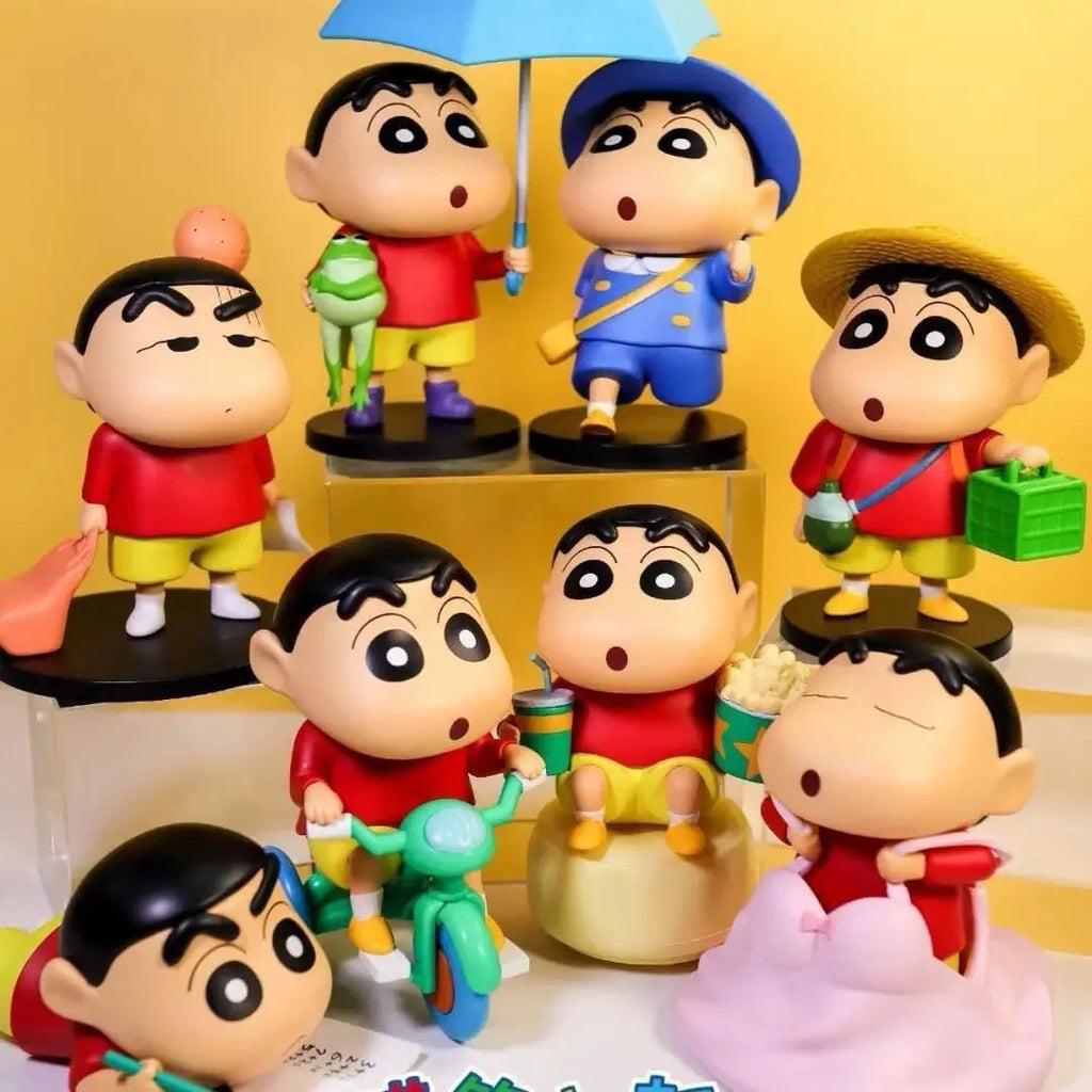 1/8PCS Crayon Shin-chan Anime Blind Box Daily Series3 Anime Doll Action Figure Model Collection Toys Handmade Ornament XMAS Gift