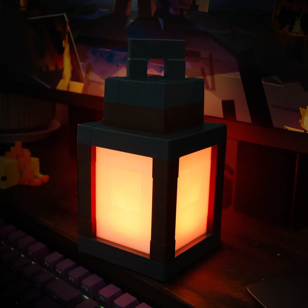 2026 MC Game Luminous Lantern Nightlight Surrounding Pixel Style Tabletop Ornament DIY Interior Atmosphere Light Creativity Toy