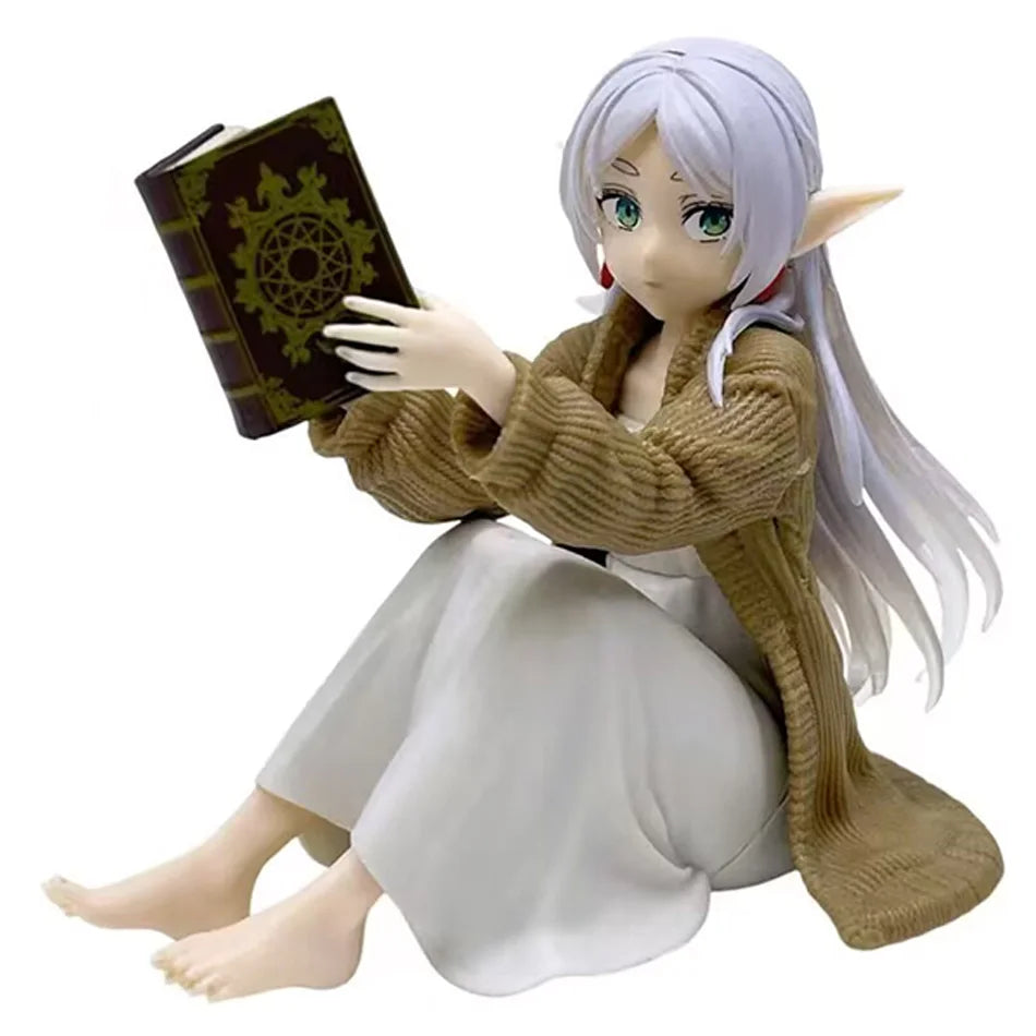 Anime Frieren ：Beyond Journey's End ReadindFrieren Anime Figure Desktop Cute Frieren PVC Action Figure Figurine Model Doll Toy