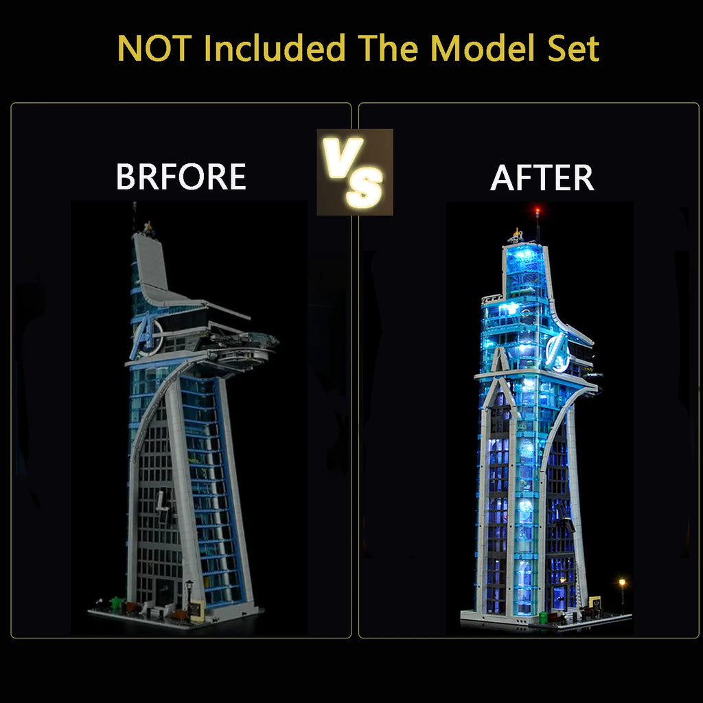 LYBMTWF LED Lighting Kit Compatible with Lego 76269 Tower Battle Buiding Blocks   (NOT Include The Model Bricks)
