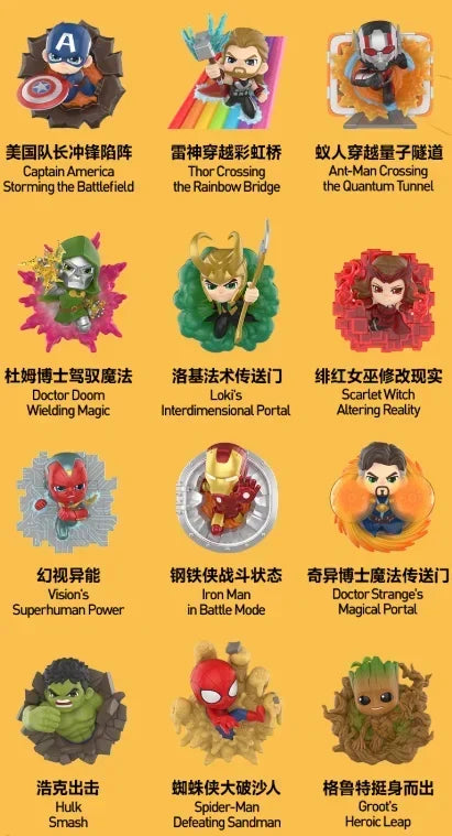 POP MART Marvel Across the Infinite Series Trendy Blind Random Box Toys Mystery Box Guess Bag Action Figure Surprise Gift