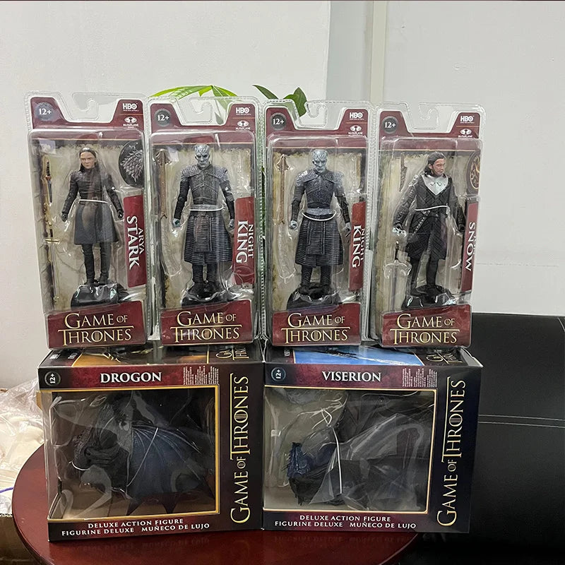 Jon Snow Night King Daenerys Targaryen Frost Wyrm Viserion Black Ice Dragon Rhaegal Action Figure Collection Doll Creative Decor