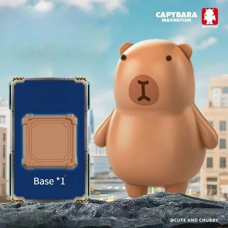 Original Magnetic Mechanical Capybara Robot Cartoon Action Figure Toys Articulated Action Figure Detachable Weapons Gift