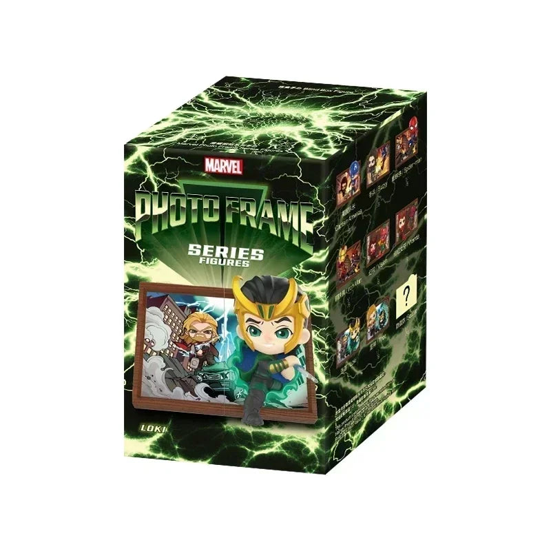 POP MART Marvel Picture Frame Series Blind Box Toys Kawaii Anime Action Figure Caixa Caja Surprise Mystery Box Dolls