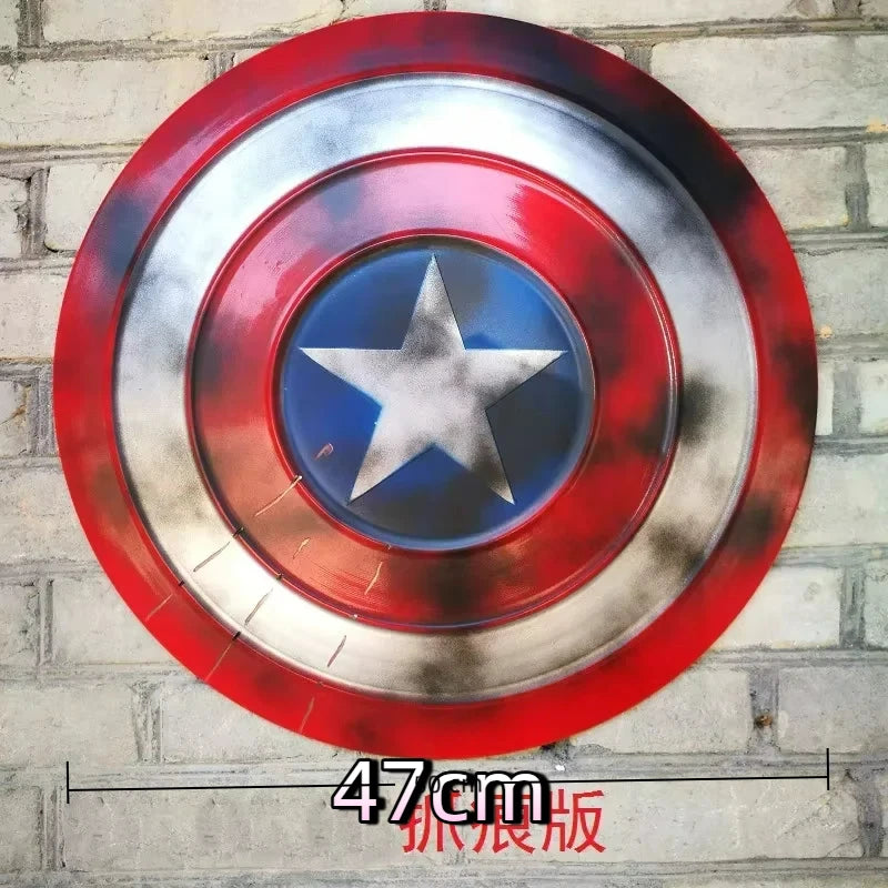47cm all metal shield, 60cm aluminum alloy adult role-playing prop, birthday and holiday gift