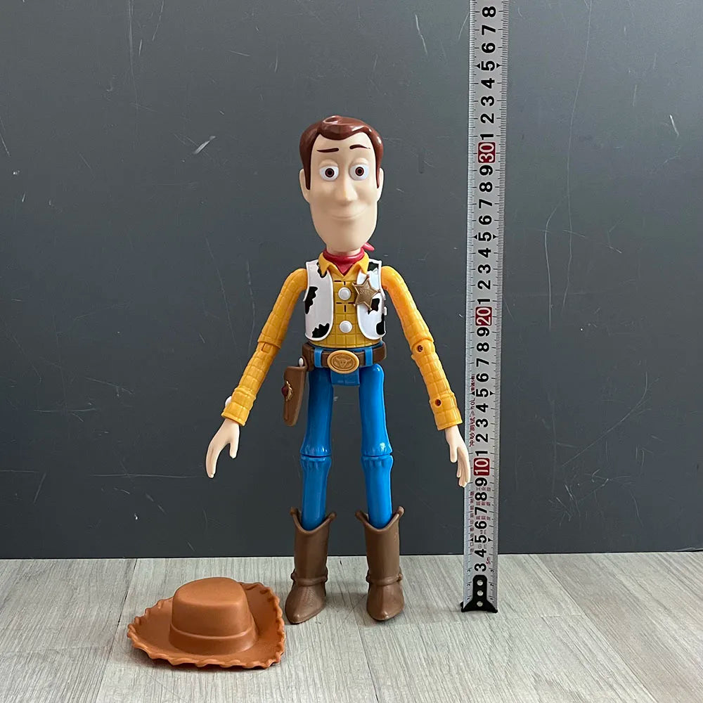 NEW Pixar Toy Story Woody Toy Story 4 Talking Woody Jessie PVC English Movie Sound Woody Roundup TV Show Toy Birthday Gifts