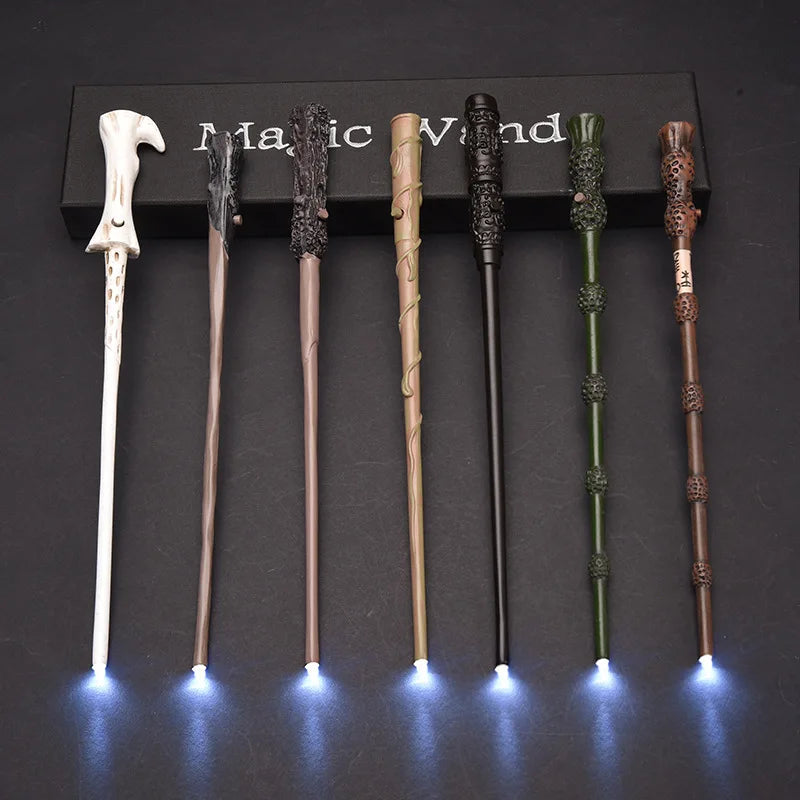 A variety of Harry's boutique luminous wands pick LED battery luminous Hermione Dumbledore carved luminous wands.