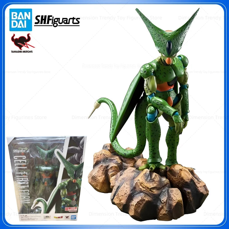 Bandai In Stock S H Figuarts Original Anime Dragon Ball Cell Action Figure Model Toy Gift DT