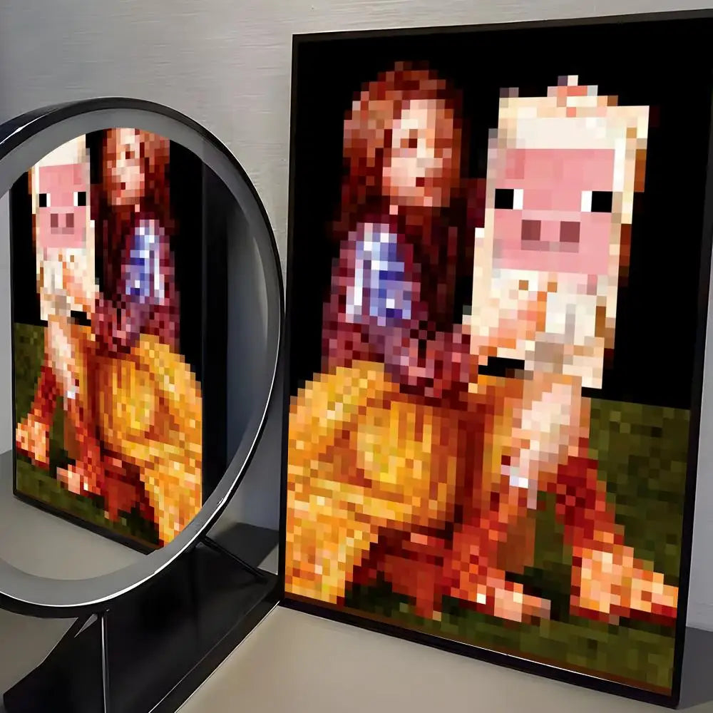 Classic Pixel Games M-MC Poster Room Wall Art Decor Waterproof  For Home Bar Bedroom Decoration
