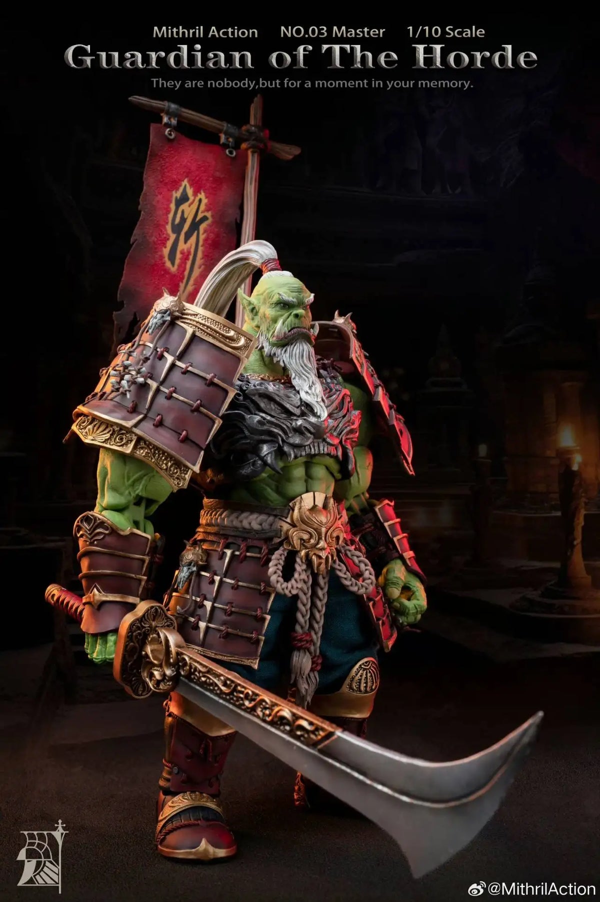 Miyin Studio Warcraft III Ancient Orc 03 Master Blade Master BM 1/10 Scale Action Figure toy gifts