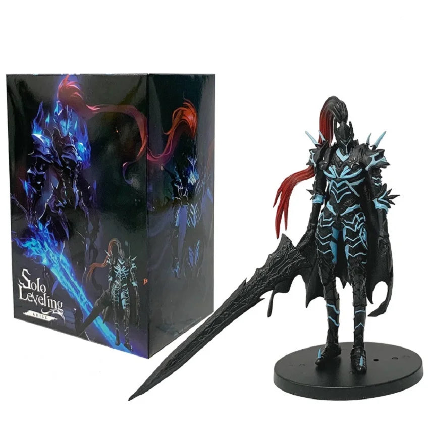 21cm Solo Level Up Shadow Monarch Anime Figure Cha Hae-In Action Figure Q Version Igris/Beru Figurine PVC Collection Toys Gift