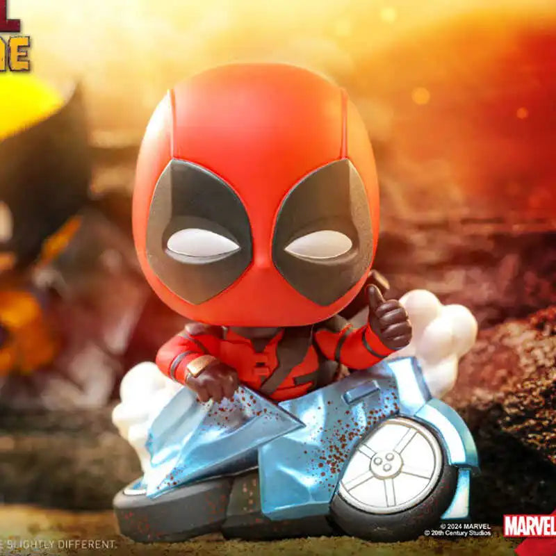 Genuine Hot Toys Marvel Deadpool Wolverine Blind Box Movie Figure Mystery Surprise Box Collectible Model Toys Doll Gift