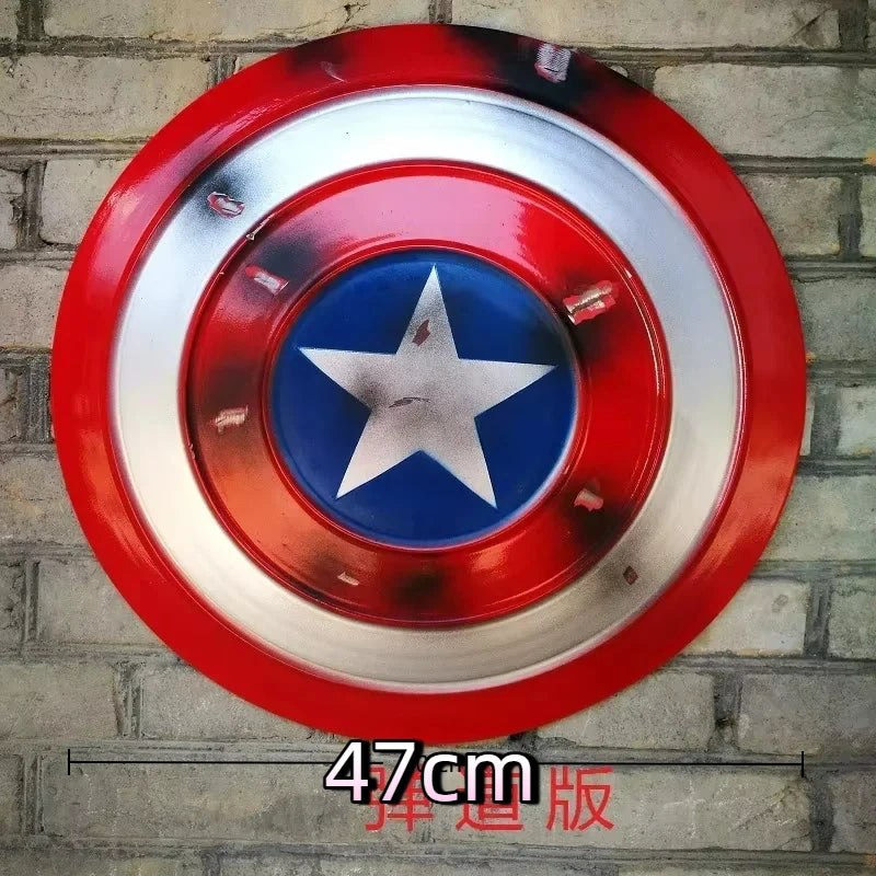 47cm all metal shield, 60cm aluminum alloy adult role-playing prop, birthday and holiday gift