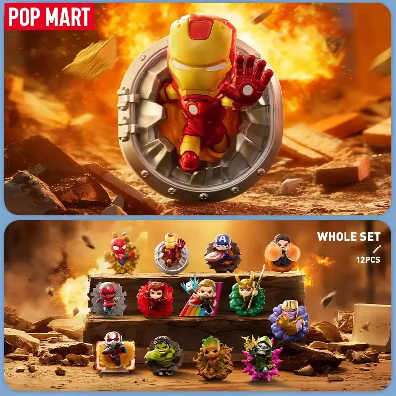 POP MART Marvel Across the Infinite Series Trendy Blind Random Box Toys Mystery Box Guess Bag Action Figure Surprise Gift