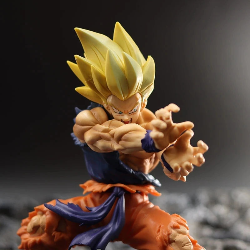 Hot New Dragon Ball Z Kamehameha Son Goku Figure Super Saiyan Kakarotto 16CM PVC Action Figures Model Dolls Toys for Gifts