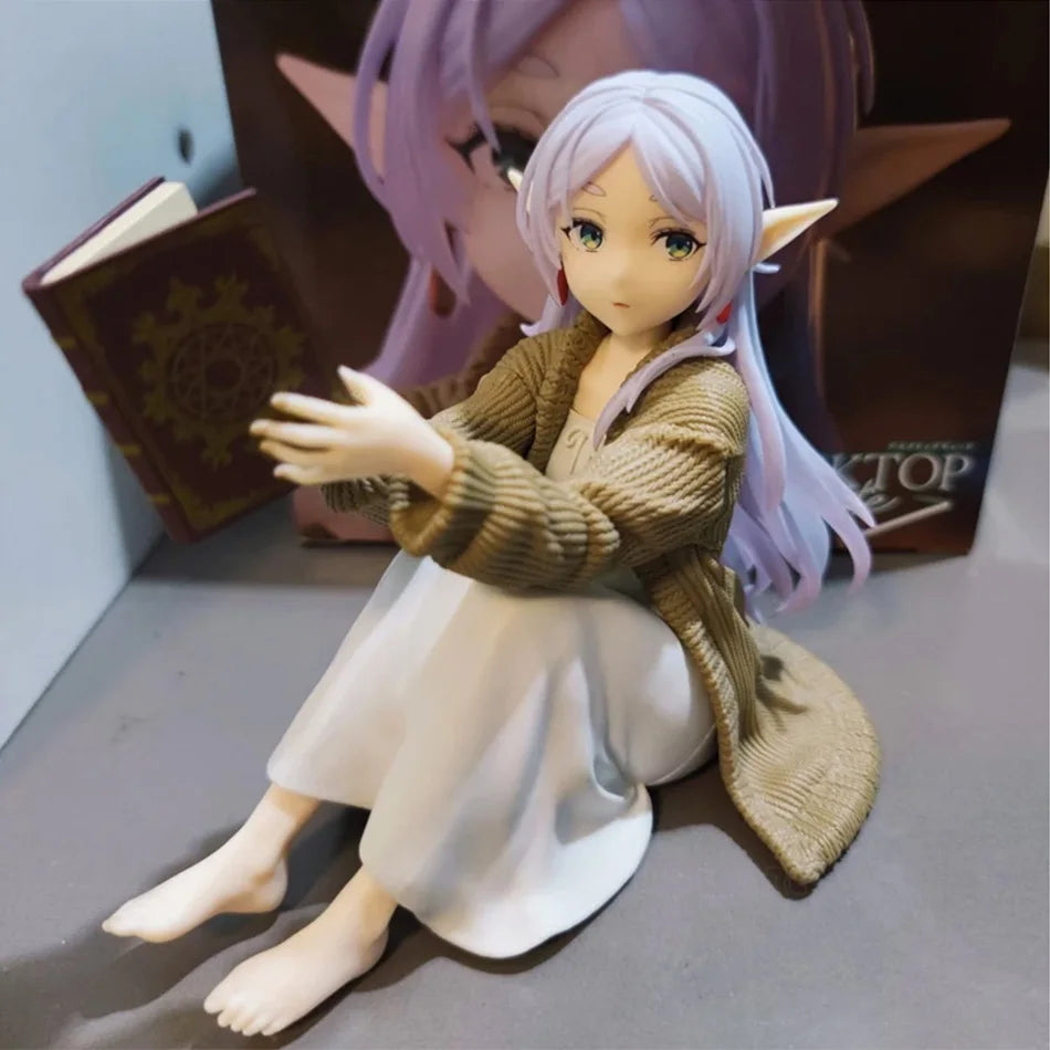 Anime Frieren ：Beyond Journey's End ReadindFrieren Anime Figure Desktop Cute Frieren PVC Action Figure Figurine Model Doll Toy
