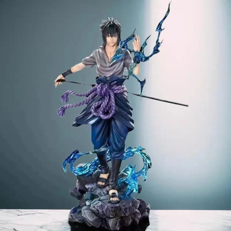 **23cm Naruto Anime Figure Uzumaki Naruto Uchiha Sasuke Action Model Pvc Statue Desktop Ornament Collection Toys Gift
