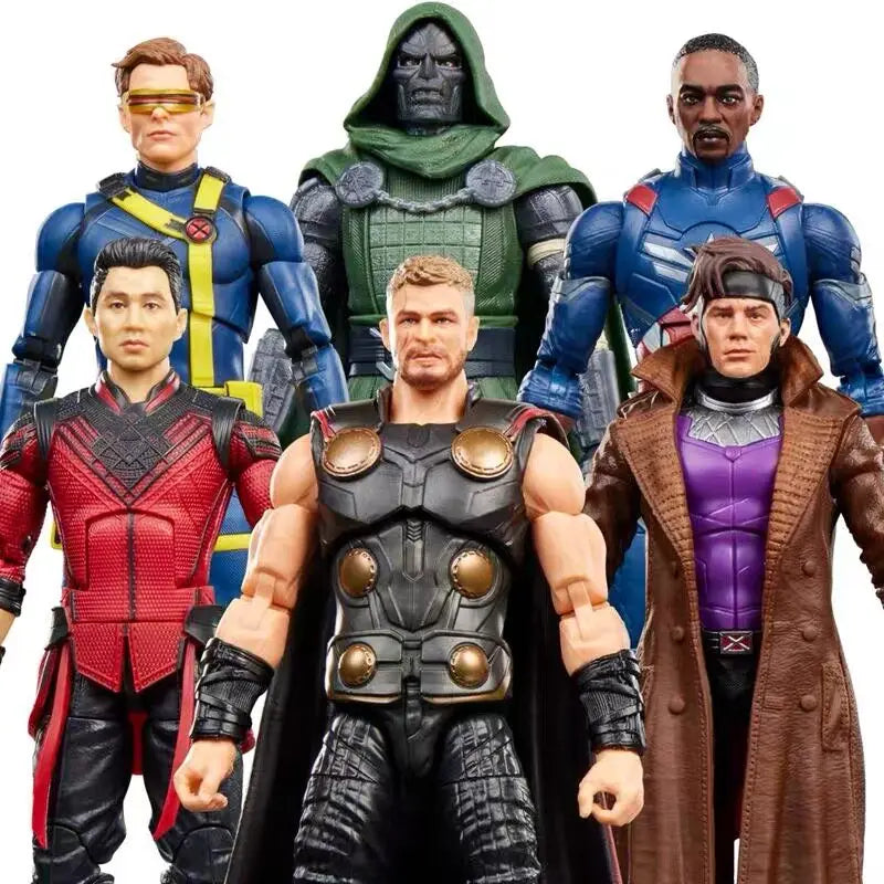 Hasbro Marvel Legends Avengers 5 Doom Wave Action Figures Doctor Doom Cyclops Gambit Magneto Thor Highly Articulated Doll Toy