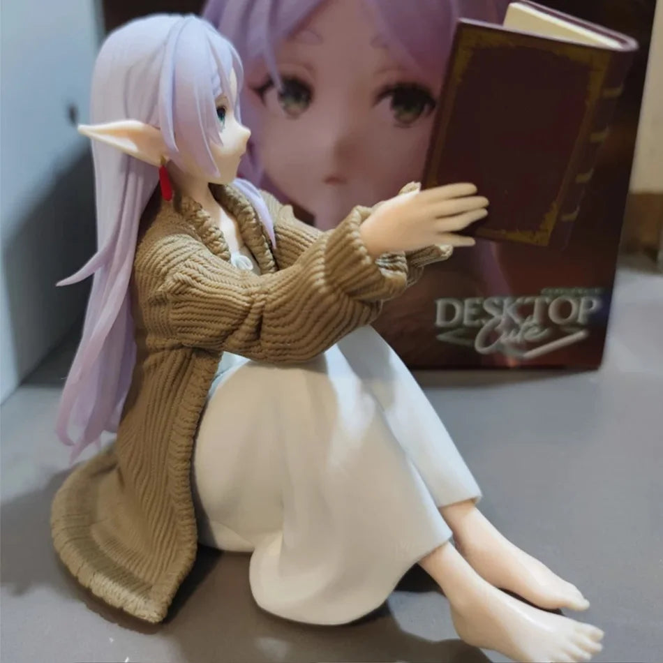 Anime Frieren ：Beyond Journey's End ReadindFrieren Anime Figure Desktop Cute Frieren PVC Action Figure Figurine Model Doll Toy