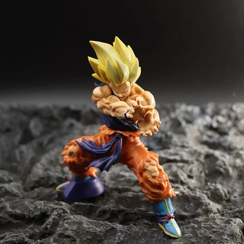 Hot New Dragon Ball Z Kamehameha Son Goku Figure Super Saiyan Kakarotto 16CM PVC Action Figures Model Dolls Toys for Gifts