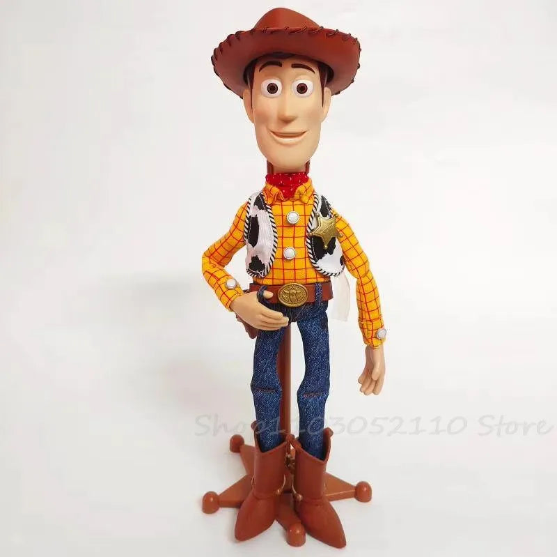 NEW Pixar Toy Story Woody Toy Story 4 Talking Woody Jessie PVC English Movie Sound Woody Roundup TV Show Toy Birthday Gifts