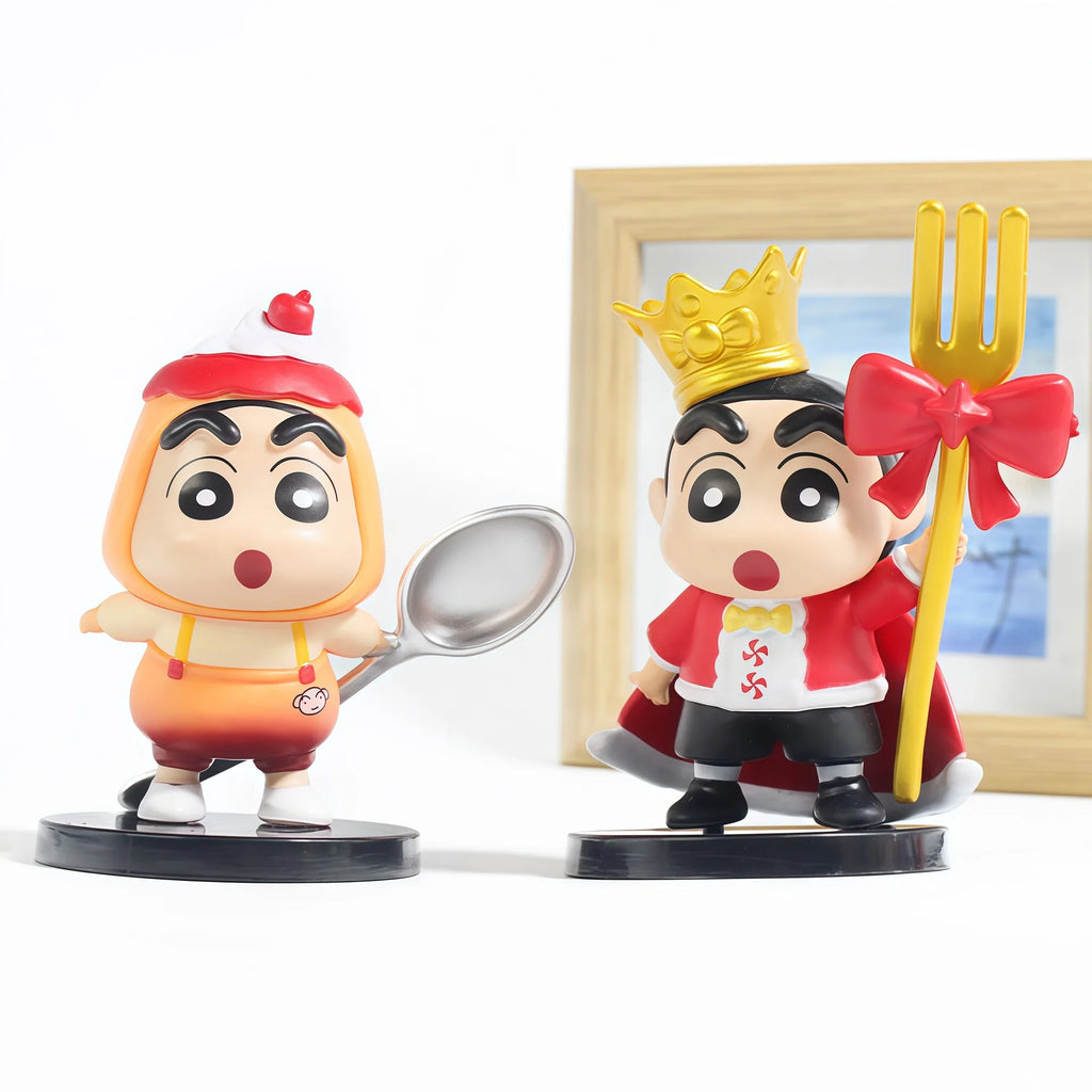 10pcs/Set Crayon Shin-chan Action Figure Toy Delicious Spring Daybu Shin-chan Figurine Collectible Model Doll Fans Gifts