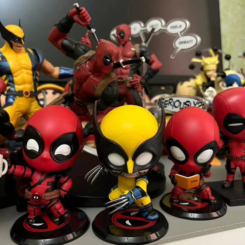 Genuine Hot Toys Marvel Deadpool Wolverine Blind Box Movie Figure Mystery Surprise Box Collectible Model Toys Doll Gift