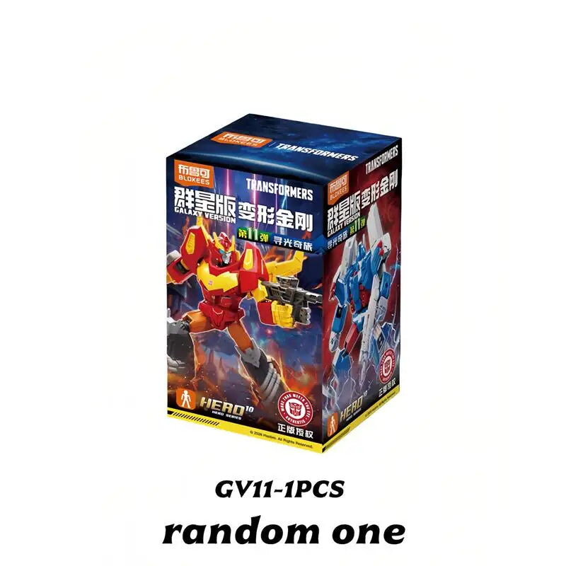 Blokees Transformers GV11-9PCS Rodimus Prime Unicron Head Blitzwing Metroplex Animation Movies Action Figure Collection Gifts
