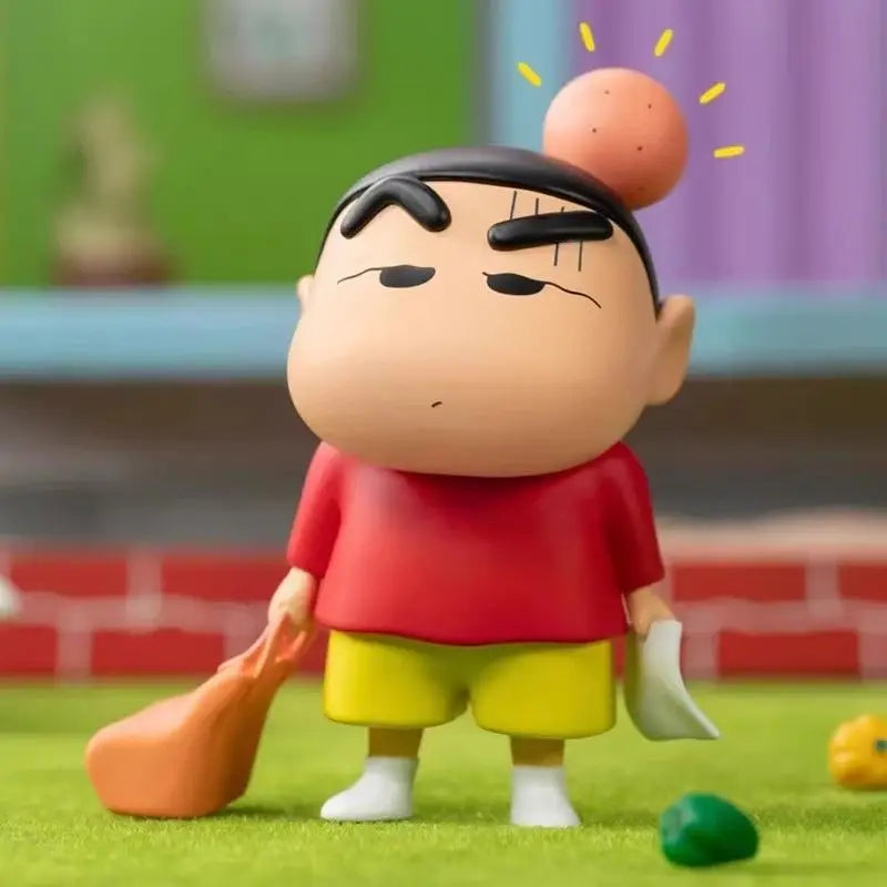 1/8PCS Crayon Shin-chan Anime Blind Box Daily Series3 Anime Doll Action Figure Model Collection Toys Handmade Ornament XMAS Gift