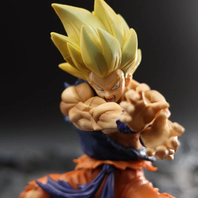 Hot New Dragon Ball Z Kamehameha Son Goku Figure Super Saiyan Kakarotto 16CM PVC Action Figures Model Dolls Toys for Gifts