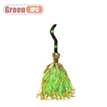HOT Glowing Witch Broom with Sound Effects Auto Bouncing for Haunted House Escape Room Party Indoor Halloween Decoration Gifts