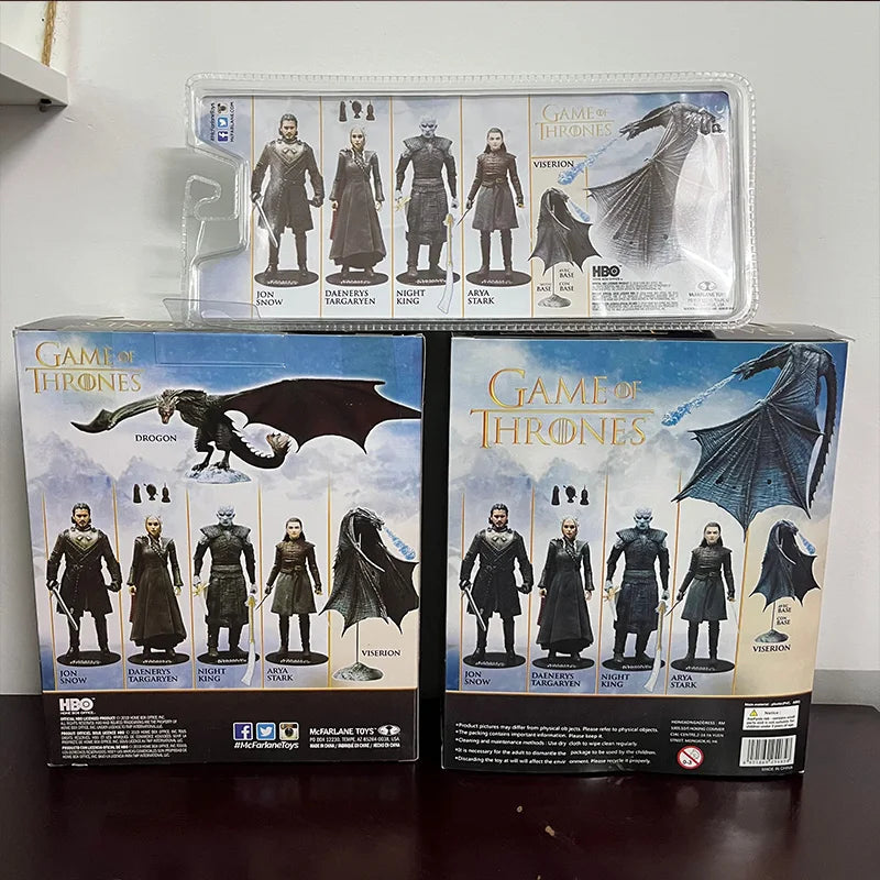 Jon Snow Night King Daenerys Targaryen Frost Wyrm Viserion Black Ice Dragon Rhaegal Action Figure Collection Doll Creative Decor