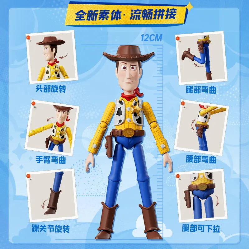 Blokees Toy Story Action Figure Model Kit Woody Buzz Lightyear Jessie Rex Aliens Movable Assembly  Cartoon Collectible Toy Gift