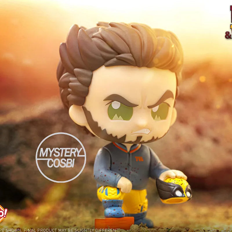 Genuine Hot Toys Marvel Deadpool Wolverine Blind Box Movie Figure Mystery Surprise Box Collectible Model Toys Doll Gift